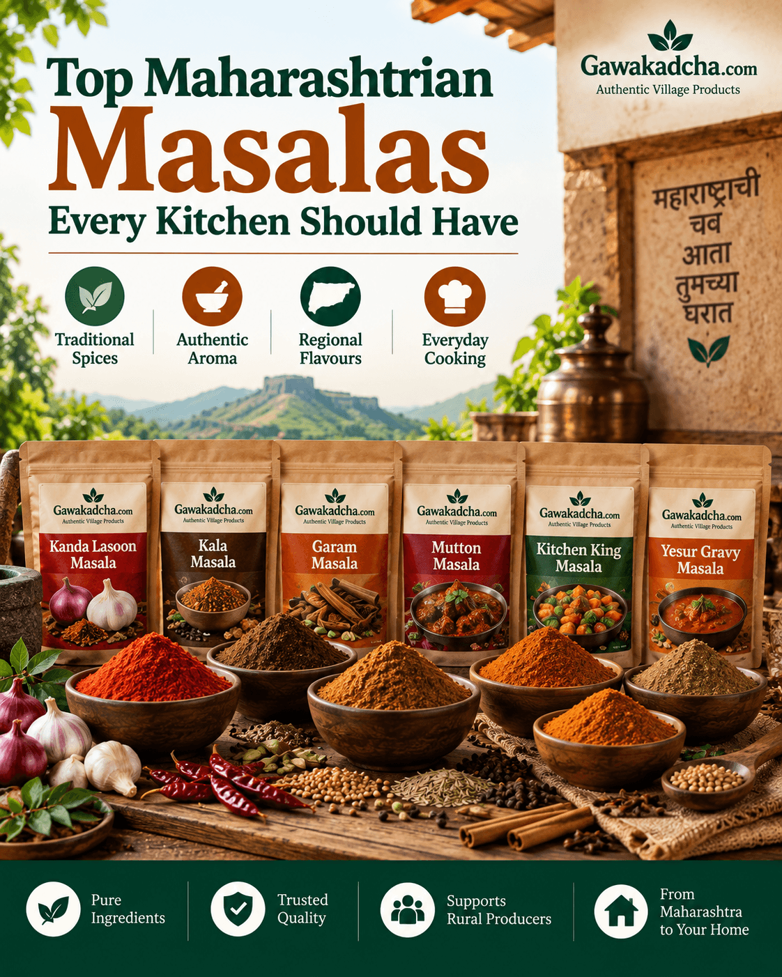 Top Maharashtrian Masalas Every Kitchen Should Have