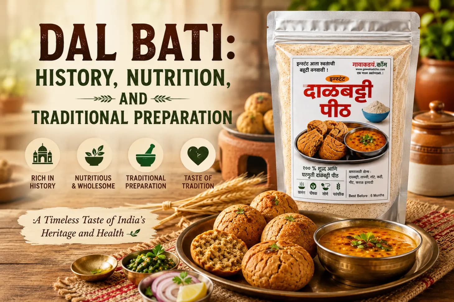 Dal Bati: History, Nutrition, and Traditional Preparation