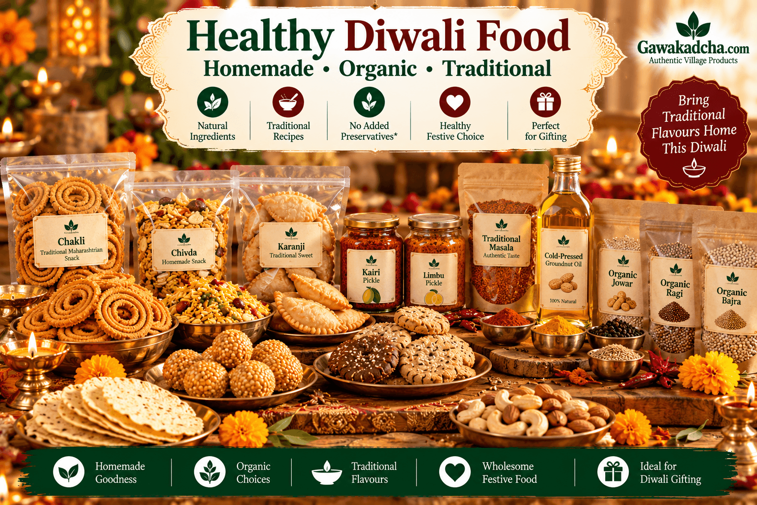 Healthy Diwali Food Guide: Homemade, Organic & Traditional Foods