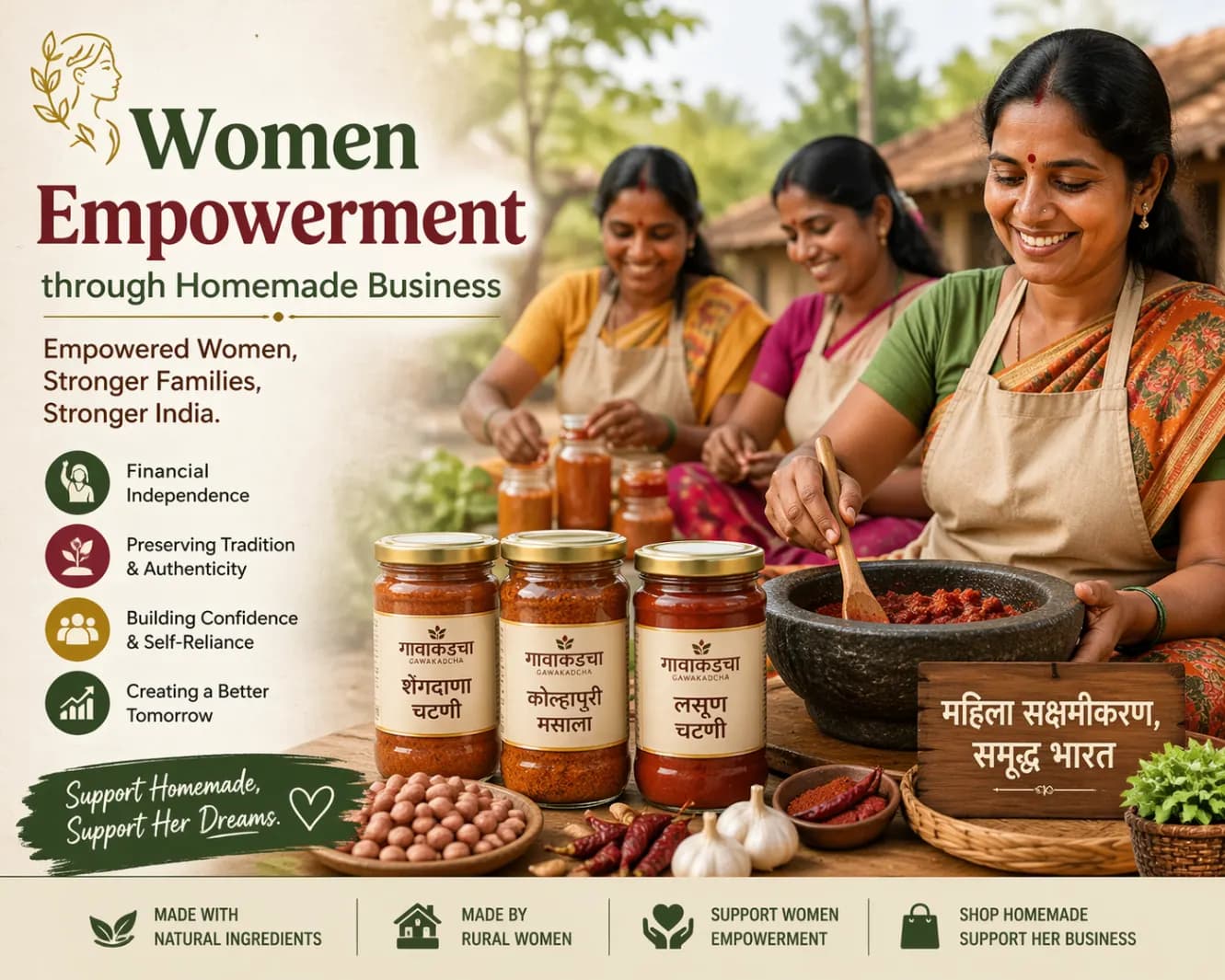 Women Empowerment through Homemade Business