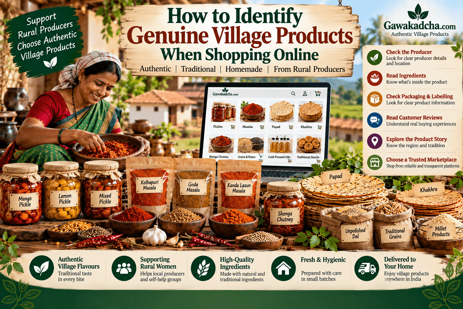 How to Identify Genuine Village Products Online